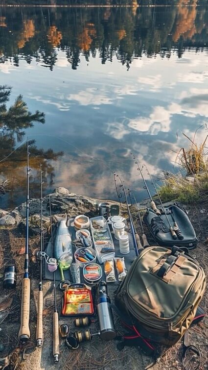 Angler casting from the bank of an Irish lake during a lesson